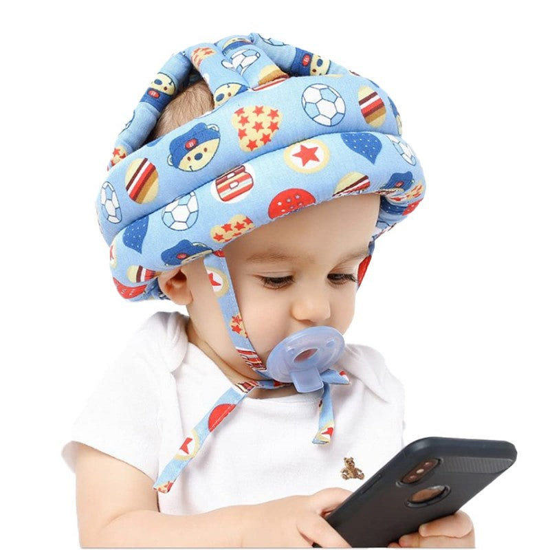 Child safety helmet set, baby toddler head protector kit with adjustable cap, Bumper cushion, and anti fall design for crawling, Walking, And play, Infant headguard for ultimate kid safety. 1PC PT