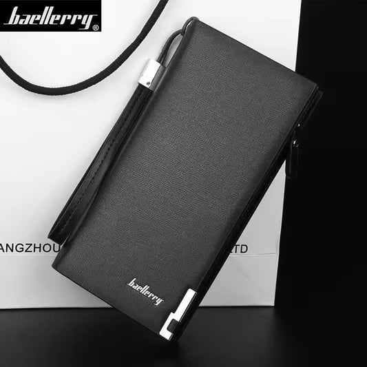 Baellerry PU Leather Long Wallet Multicolor Unisex