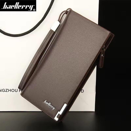 Baellerry PU Leather Long Wallet Multicolor Unisex