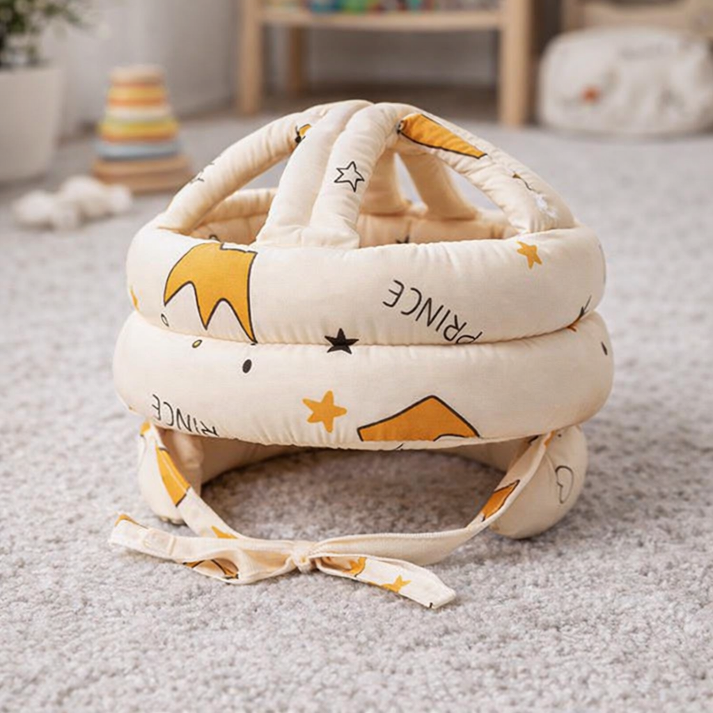 Child safety helmet set, baby toddler head protector kit with adjustable cap