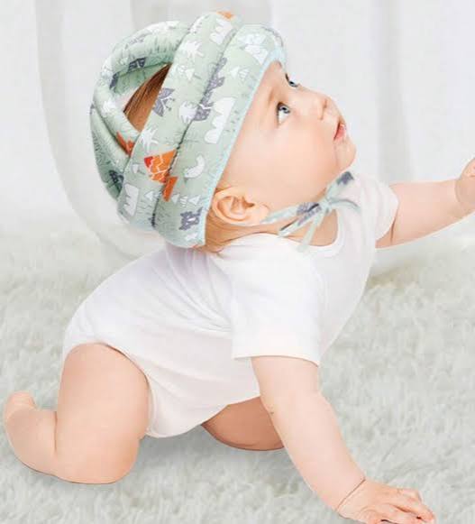 Child safety helmet set, baby toddler head protector kit with adjustable cap